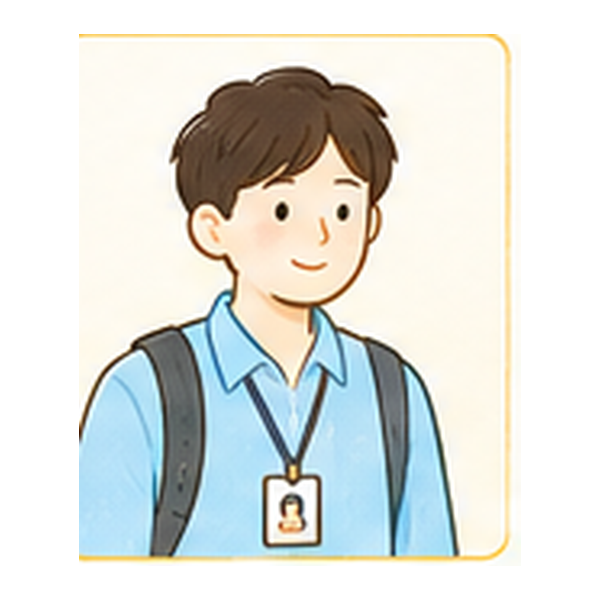새로운 직장에서 첫 출근을 하는 직원 해든 일러스트